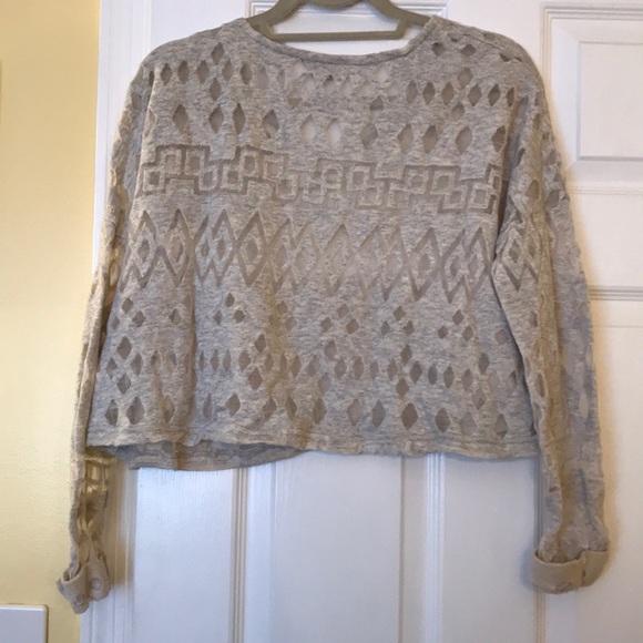 Guess Aztec Crop Sweater - Picture 2 of 3
